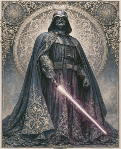 Darth vader ornate - vader, black