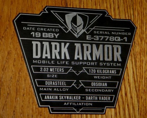 Custom dark armor data plate - armor,